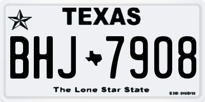 TX license plate BHJ7908