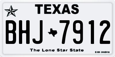 TX license plate BHJ7912