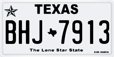 TX license plate BHJ7913