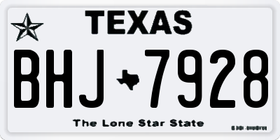 TX license plate BHJ7928