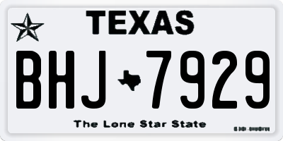 TX license plate BHJ7929