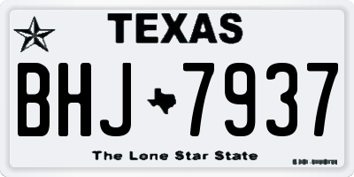 TX license plate BHJ7937