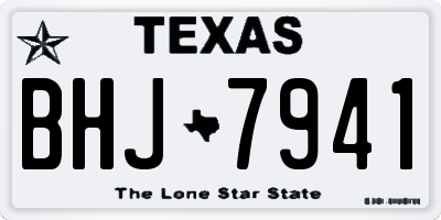TX license plate BHJ7941