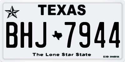 TX license plate BHJ7944