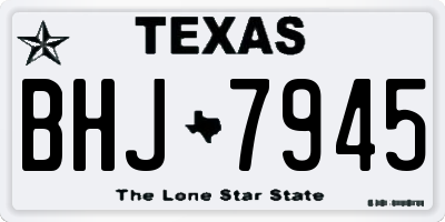TX license plate BHJ7945