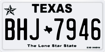 TX license plate BHJ7946