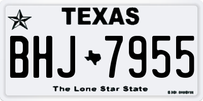 TX license plate BHJ7955