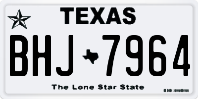 TX license plate BHJ7964