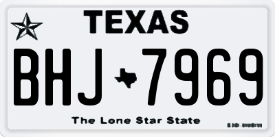 TX license plate BHJ7969