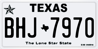 TX license plate BHJ7970