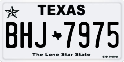 TX license plate BHJ7975