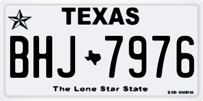 TX license plate BHJ7976