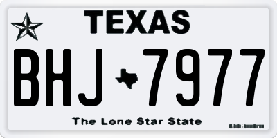 TX license plate BHJ7977