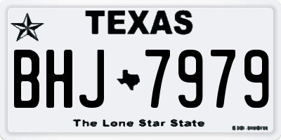 TX license plate BHJ7979