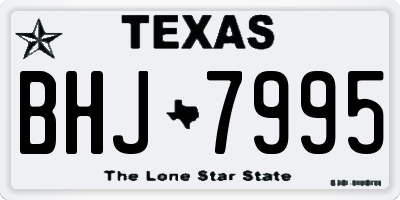 TX license plate BHJ7995