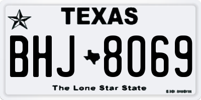TX license plate BHJ8069