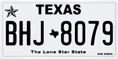 TX license plate BHJ8079