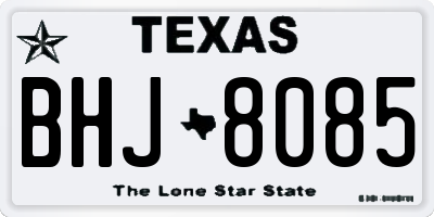 TX license plate BHJ8085