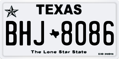 TX license plate BHJ8086