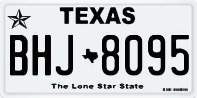 TX license plate BHJ8095