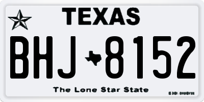 TX license plate BHJ8152