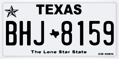 TX license plate BHJ8159
