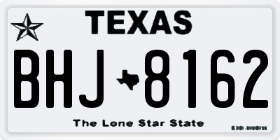TX license plate BHJ8162