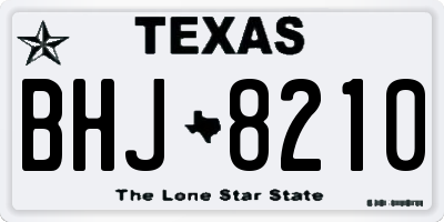 TX license plate BHJ8210