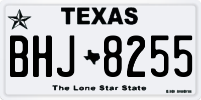 TX license plate BHJ8255
