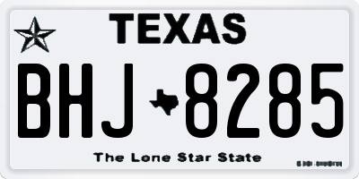 TX license plate BHJ8285