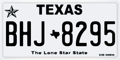 TX license plate BHJ8295