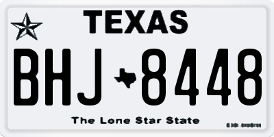 TX license plate BHJ8448