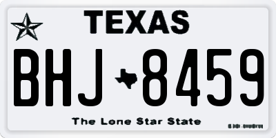 TX license plate BHJ8459