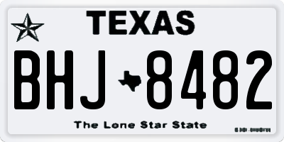 TX license plate BHJ8482