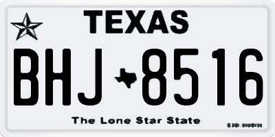 TX license plate BHJ8516