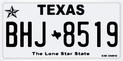 TX license plate BHJ8519