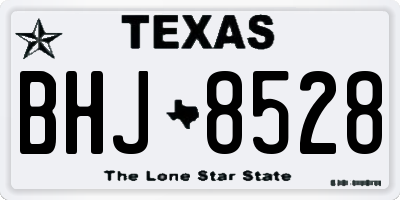 TX license plate BHJ8528