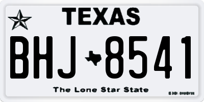 TX license plate BHJ8541