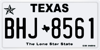 TX license plate BHJ8561