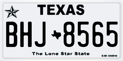 TX license plate BHJ8565