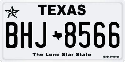 TX license plate BHJ8566