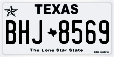 TX license plate BHJ8569
