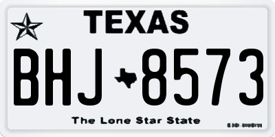 TX license plate BHJ8573