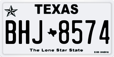 TX license plate BHJ8574