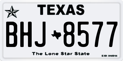 TX license plate BHJ8577