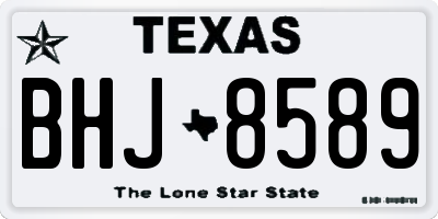 TX license plate BHJ8589