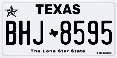 TX license plate BHJ8595