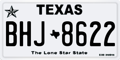 TX license plate BHJ8622