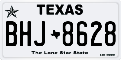 TX license plate BHJ8628