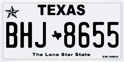 TX license plate BHJ8655